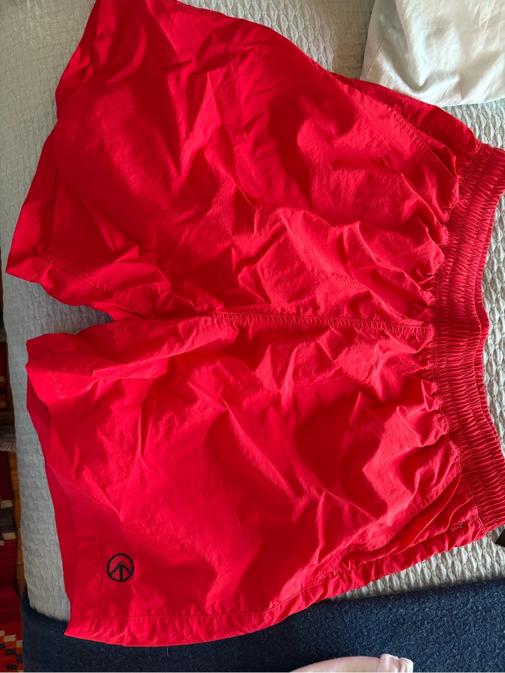 ethika Red Men's Athletic Shorts with Elastic Waistband